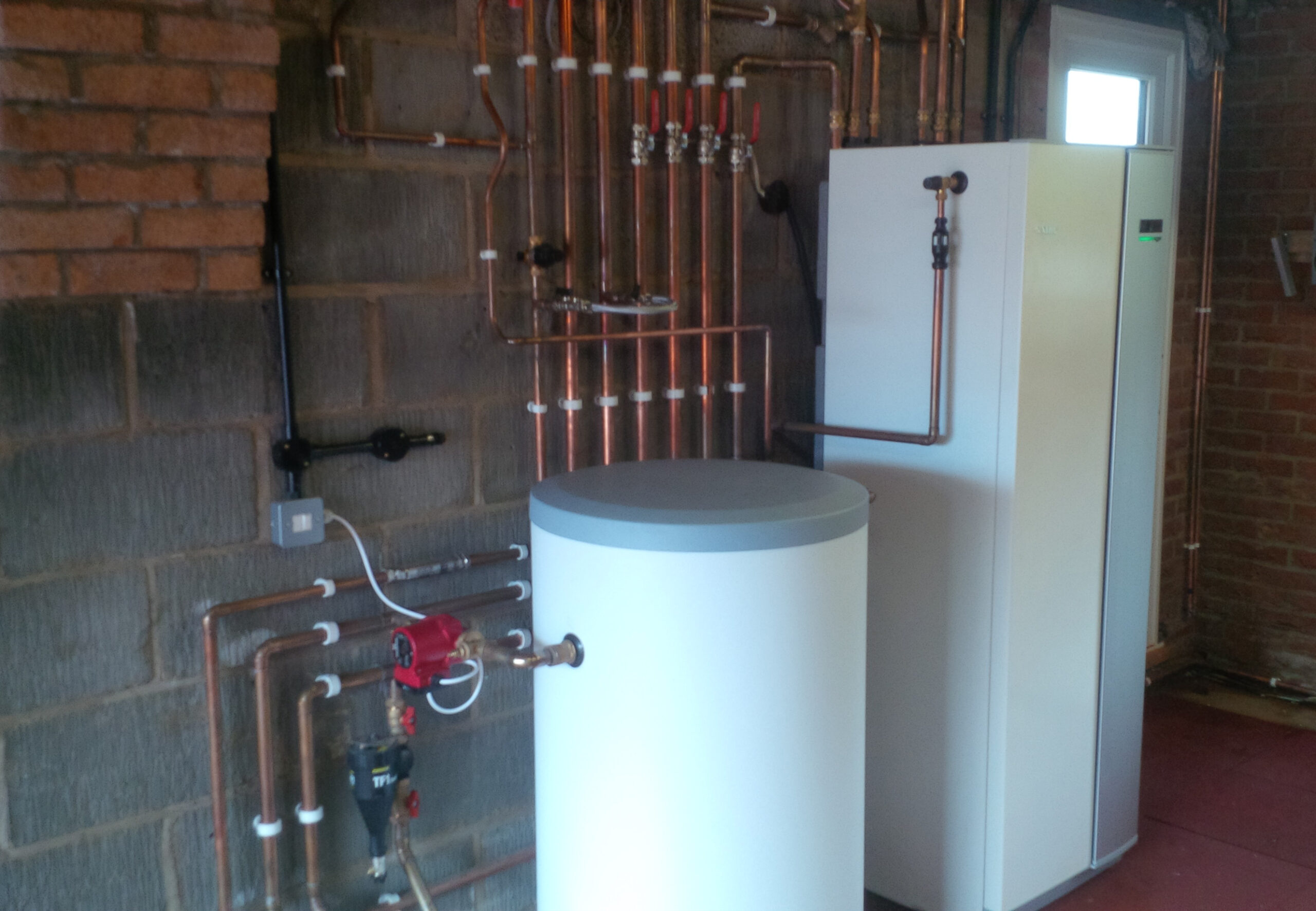 ground source heat pump installation tunstead